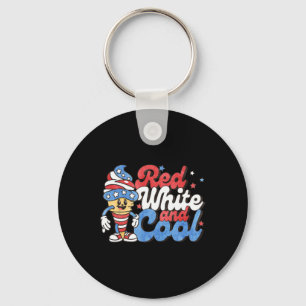Chaveiro De Julho Red White E Legal Crianças De Picolé Amer
