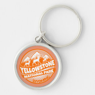 Chaveiro de laranja Yellowstone National Park Wyom