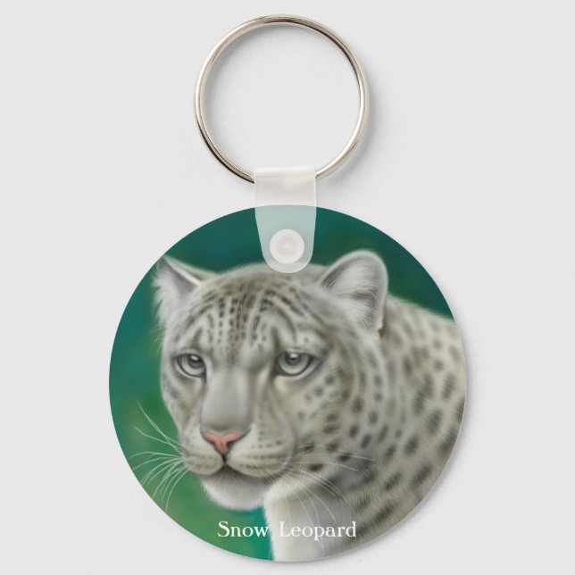 Chaveiro de Leopardo de Neve (Frente)