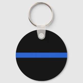 Chaveiro de linha azul fina