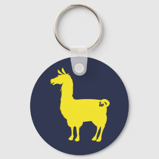 Chaveiro de Llama Amarelo