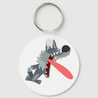 Chaveiro de Lobo de Cartoon Animado e Bonito