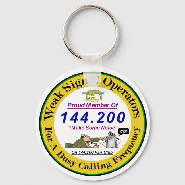 Chaveiro de logotipo de sinal fraco (Frente)