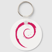 Chaveiro de logotipo Debian