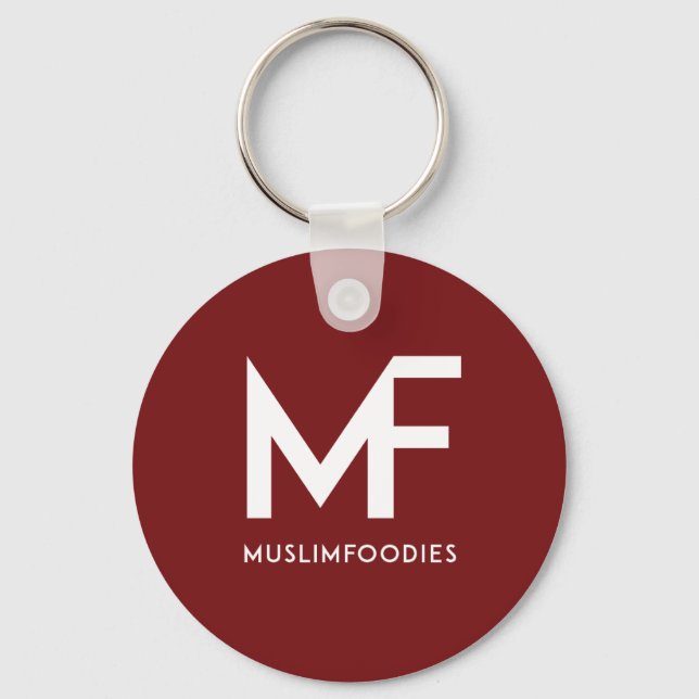 Chaveiro de logotipo MuslimFoodies (Frente)