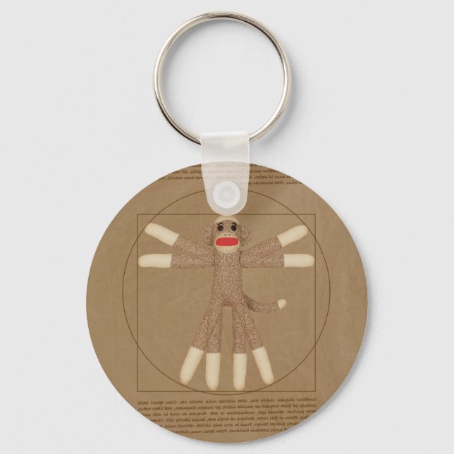 Chaveiro de Macaco Vitruviano (Frente)