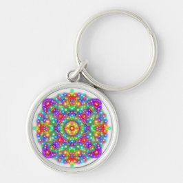 Chaveiro de Mandala Boho Premium ao Quadrado