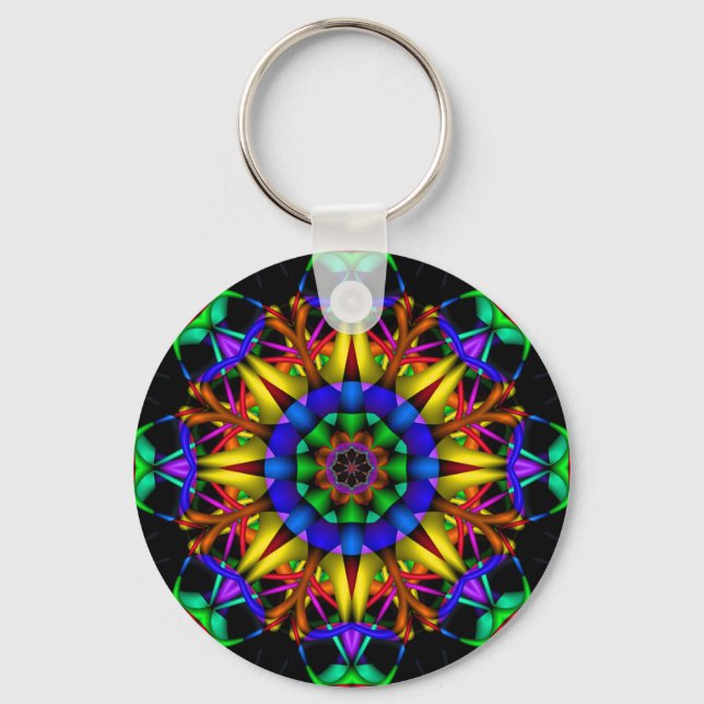 Chaveiro de Mandala Decorativo (Frente)