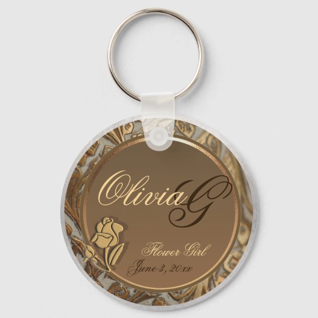 Chaveiro de Manutenção de Meninas de Flor Personal (Frente)