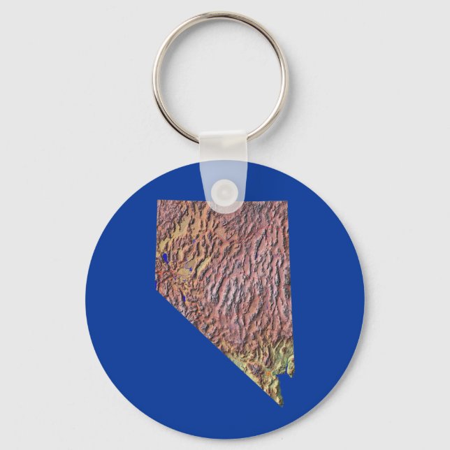 Chaveiro de Mapa de Nevada (Frente)
