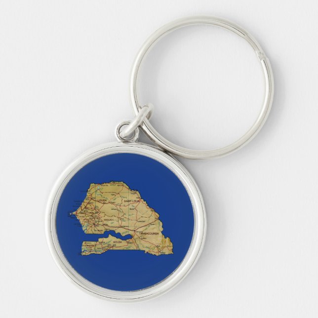 Chaveiro de Mapa Senegal (Frente)