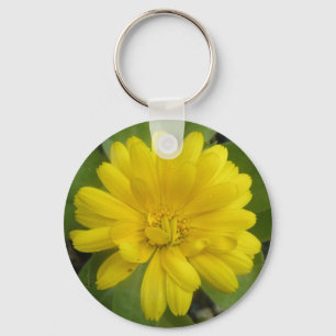 Chaveiro de Marigold Amarelo Brilhante