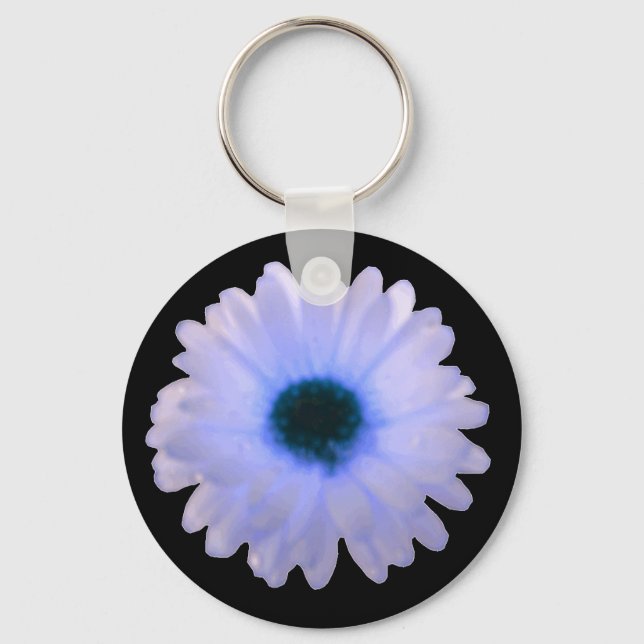 Chaveiro de Marigold branco e azul (Frente)