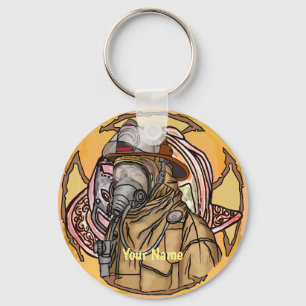 Chaveiro de Máscara de Bombeiro