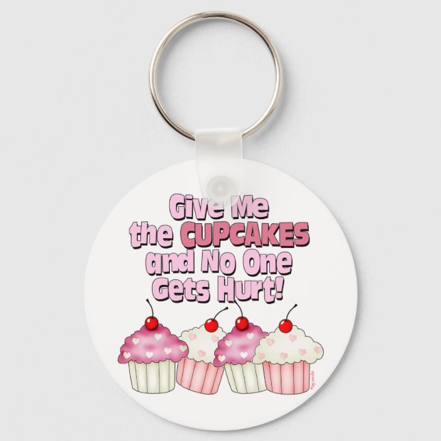 Chaveiro Dê-me os Cupcakes (Frente)