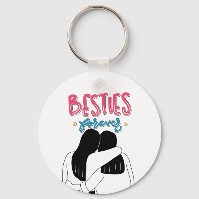 Chaveiro de melhores amigos personalizados - Desig (Frente)
