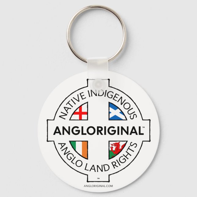 Chaveiro de Metal Angloriginal™ Direitos Territori (Frente)