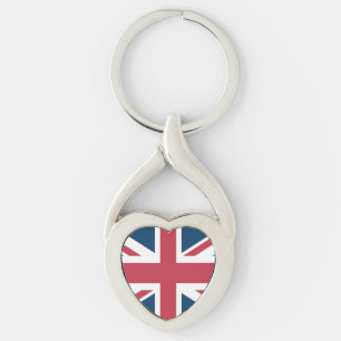 Chaveiro de Metal Bandeira Britânica Union Jack