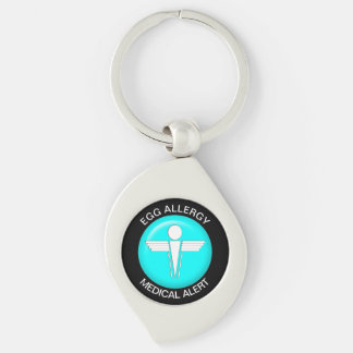 CHAVEIRO de Metal de Alerta Médico EGG