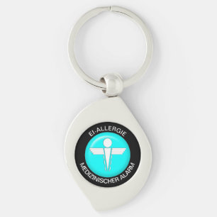 CHAVEIRO de Metal de Alerta Médico EI-ALLERGIE