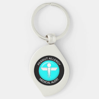 CHAVEIRO de Metal de Alerta Médico PEANUT