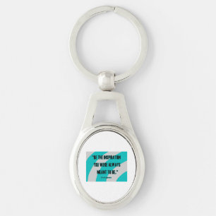 Chaveiro de metal Oval para Inspiração