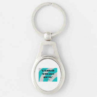 Chaveiro de metal Oval para Inspiração