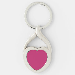 Chaveiro de metal rosa queimado