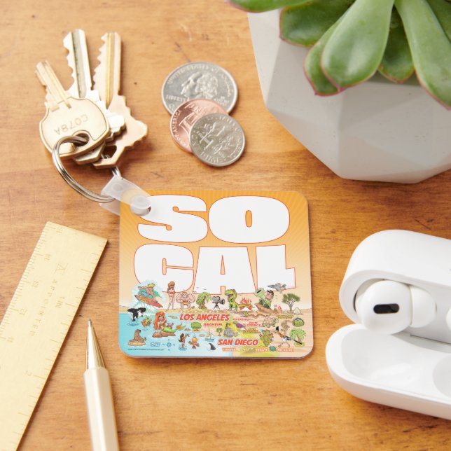 Chaveiro de metal SoCal (Mesa)