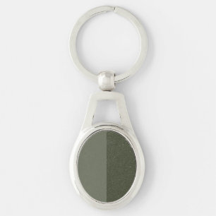 Chaveiro de metal verde de mosaico duplo personali