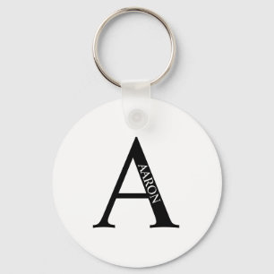 Chaveiro de Monograma e Nome Personalizado