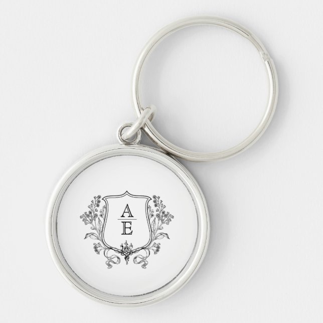 Chaveiro de Monograma Personalizado de Oferta de C (Frente)