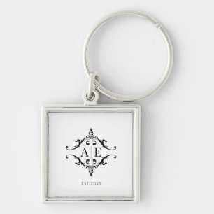 Chaveiro de Monograma Personalizado - Presente de 