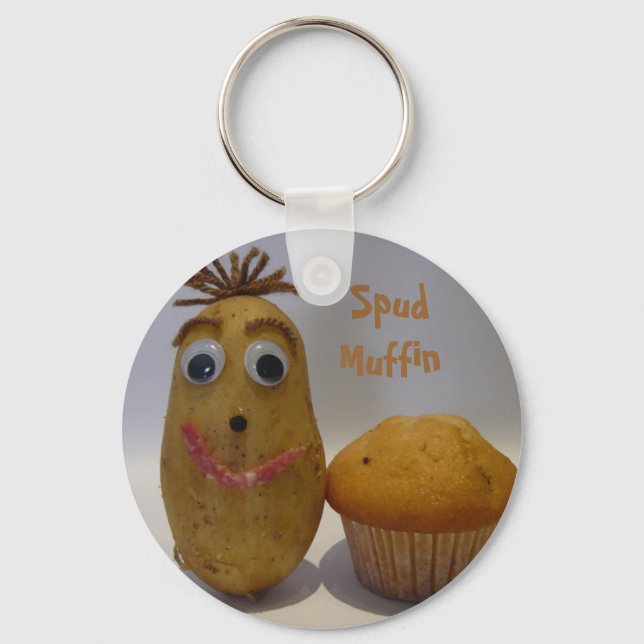 Chaveiro de Muffin do bobo Spud (Frente)
