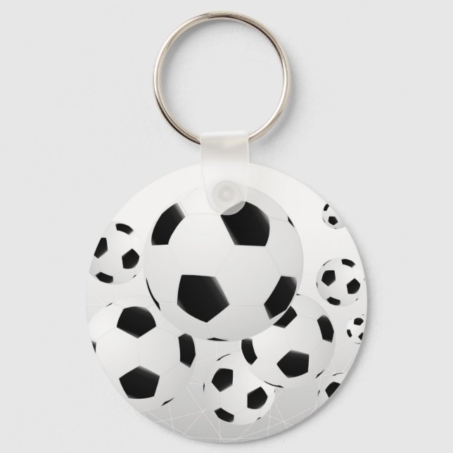 Chaveiro de múltiplas bolas de futebol (Frente)