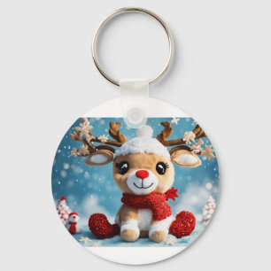 Chaveiro de Natal de veado