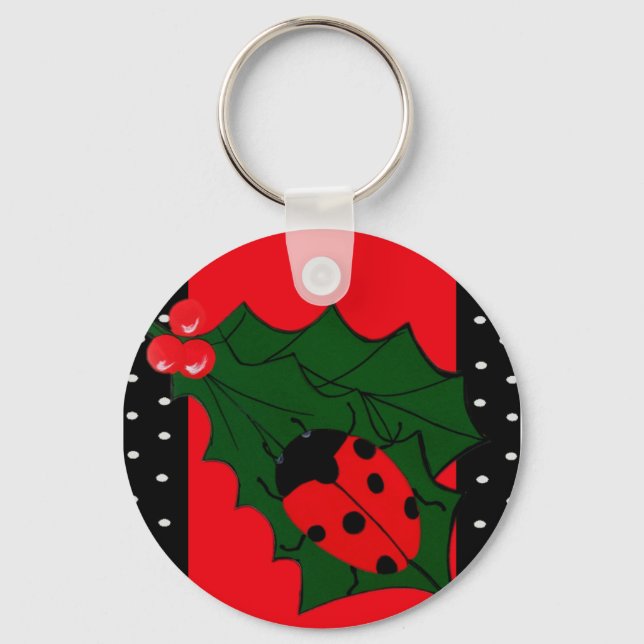 Chaveiro de Natal Ladybug (Frente)