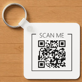 Chaveiro de Negócios Código QR Minimalista Escanei