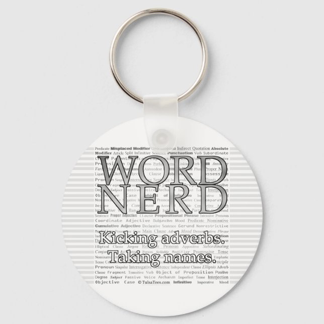 Chaveiro de Nerd do Word (Frente)