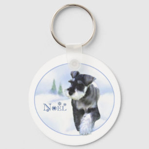 Chaveiro de Noel Schnauzer Standard