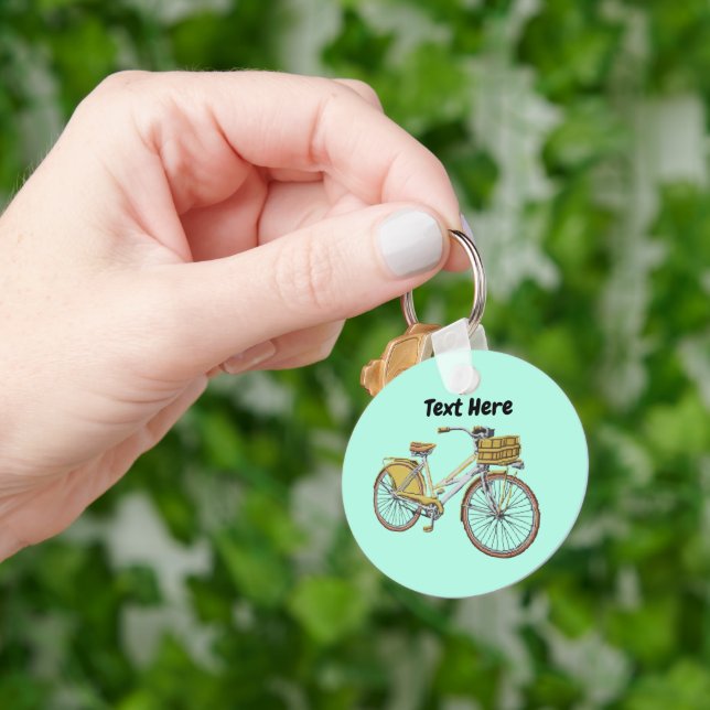 Chaveiro de NOME Personalizado Bicicleta (Mão)