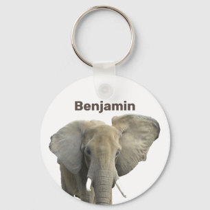Chaveiro de Nome Personalizado do Elefante