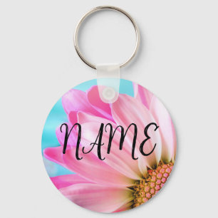 Chaveiro de Nome Personalizado do Flor Rosa - Adic