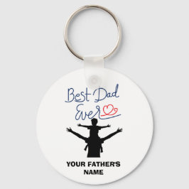 Chaveiro de Nome Personalizado do Melhor Pai