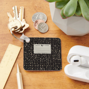 Chaveiro de notebook de composição prateada