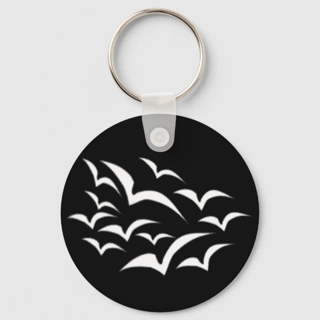Chaveiro de Nuvem Bat Branco (Frente)
