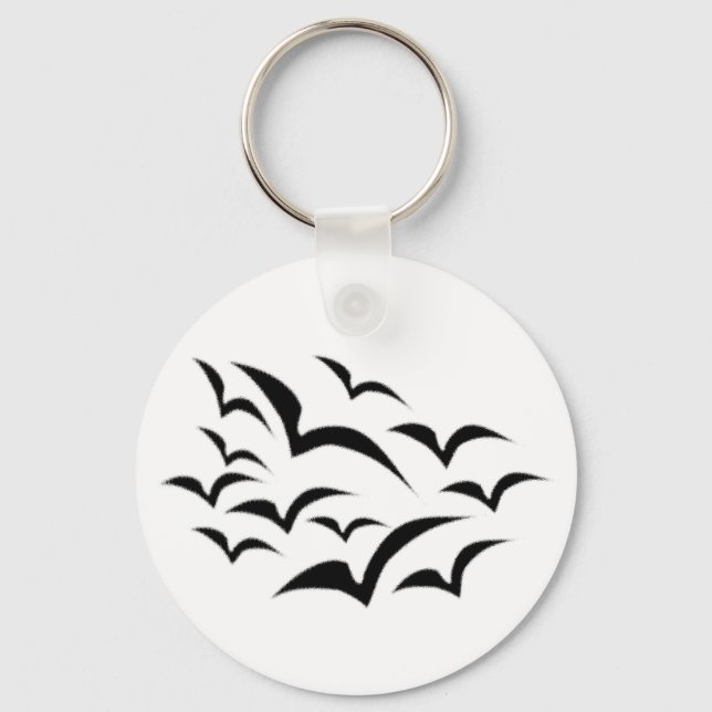 Chaveiro de Nuvem Bat Negra (Frente)