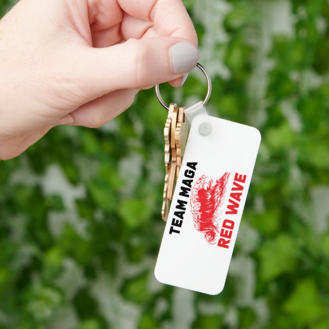 Chaveiro de onda vermelha da equipe maga (Mão)