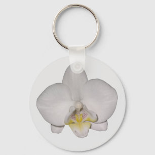Chaveiro de Orquídea Branca
