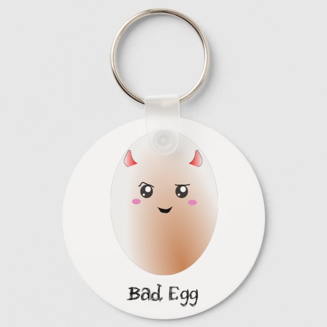 Chaveiro de ovo gordo kawaii (Frente)
